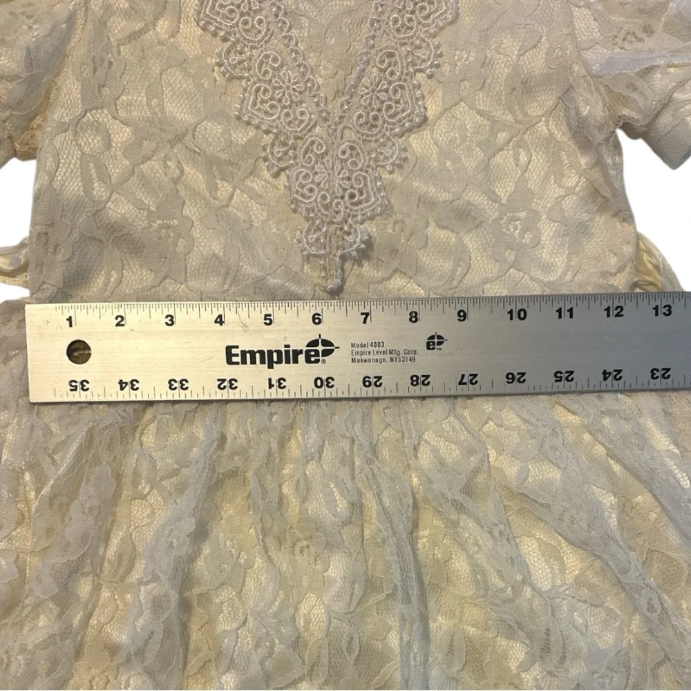 Gunne Sax Cream Lace Formal Kids Dress